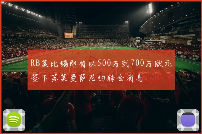 RB莱比锡即将以500万到700万欧元签下苏莱曼萨尼的转会消息